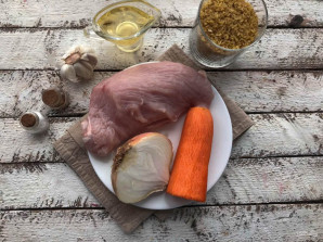 Плов из булгура с индейкой