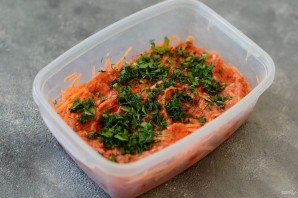 Помидоры с морковью по-корейски