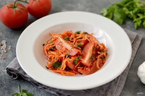 Помидоры с морковью по-корейски