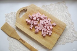 Рисовый суп с колбасой