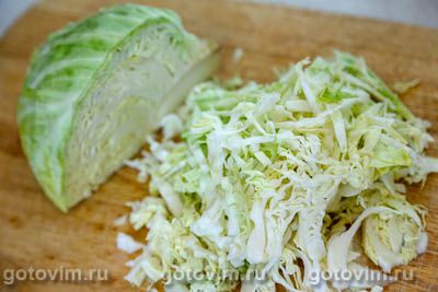 Рваный пирог из лаваша с капустой Рваный пирог из лаваша с капустой
