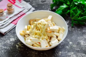 Салат "Кальмаровый пир" Салат "Кальмаровый пир"