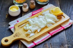 Салат "Мимоза" с красной икрой Салат "Мимоза" с красной икрой