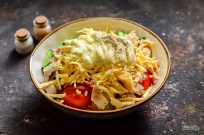 Салат "Муравейник" с корейской морковью