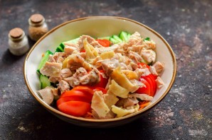 Салат "Муравейник" с корейской морковью