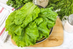 Салат с красной рыбой и грейпфрутом