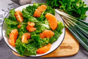 Салат с тунцом и грейпфрутом