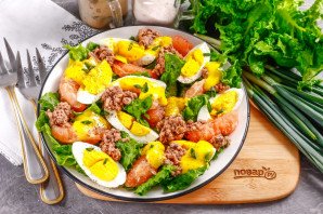 Салат с тунцом и грейпфрутом