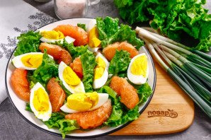 Салат с тунцом и грейпфрутом