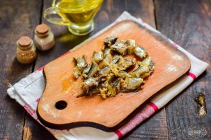 Салат со шпротами и грибами Салат со шпротами и грибами