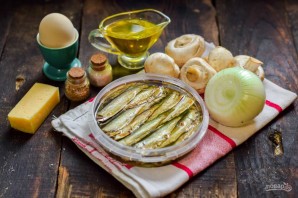 Салат со шпротами и грибами Салат со шпротами и грибами