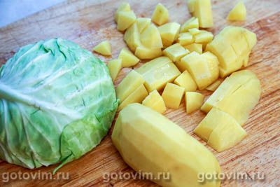 Щи из свежей капусты с нутом