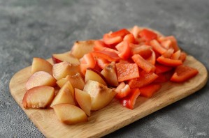 Слива с болгарским перцем на зиму