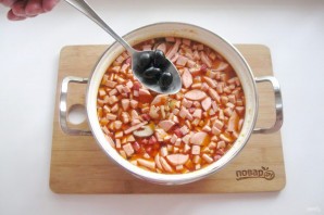 Солянка с солеными грибами