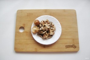 Солянка с солеными грибами