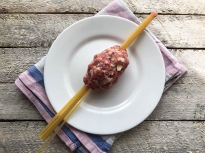 Спагетти с фаршем "Дедушкины усы"