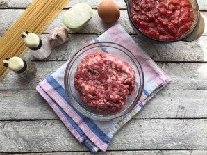 Спагетти с фаршем "Дедушкины усы"