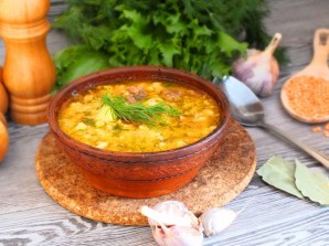 Суп из чечевицы с цветной капустой