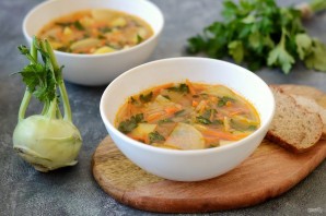 Суп с кольраби