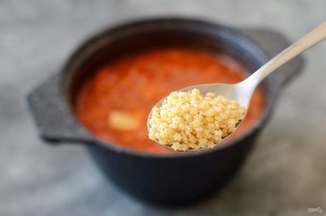 Томатный вегетарианский суп