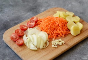 Томатный вегетарианский суп