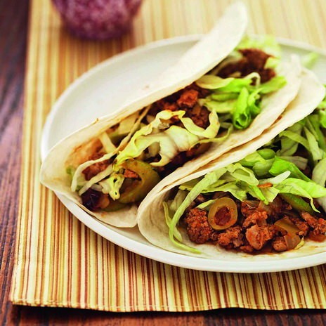 Тортильяс с пряной начинкой из индейки