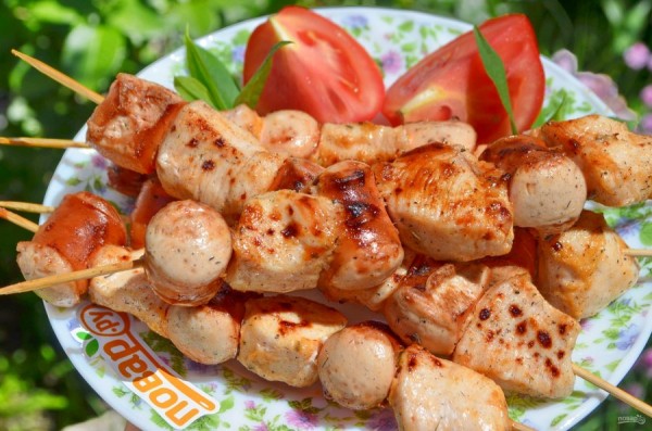 6 рецептов шашлыка из курицы для любителей постного мяса        