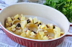 Ананасы под сыром в духовке