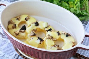 Ананасы под сыром в духовке