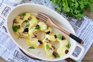 Ананасы под сыром в духовке