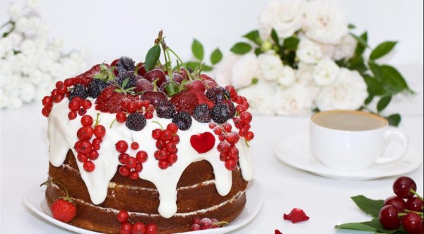 Бисквитный торт "Летний", пошаговый рецепт с фото