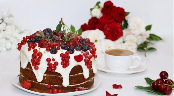 Бисквитный торт "Летний", пошаговый рецепт с фото