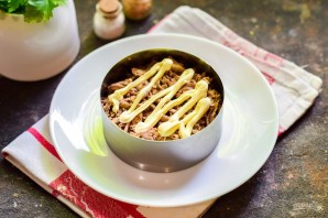 Cалат "Нежность" с куриной печенью Cалат "Нежность" с куриной печенью