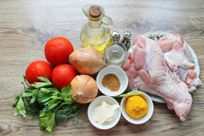 Чахохбили из индейки по-грузински