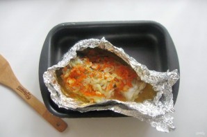 Диетический минтай в фольге в духовке