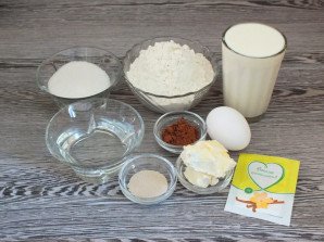 Дрожжевые булочки с какао