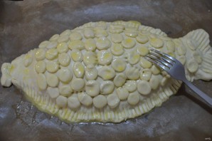 Филе судака в слоеном тесте