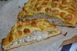 Филе судака в слоеном тесте