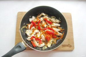 Фунчоза с индейкой