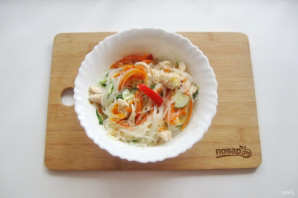 Фунчоза с индейкой