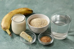 Ячневая каша с бананом