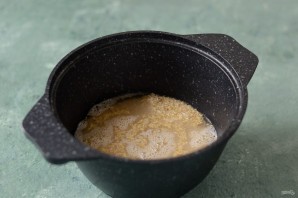 Ячневая каша с бананом