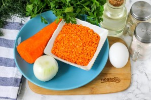 Котлеты из чечевицы с морковью