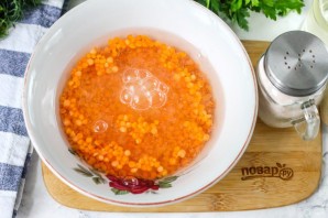 Котлеты из чечевицы с морковью