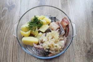 Котлеты из щуки с картошкой