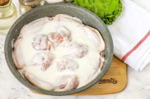 Крылышки в кефире в духовке