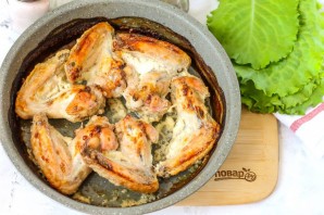 Крылышки в кефире в духовке