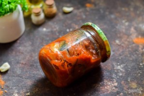 Кубанский салат с баклажанами на зиму