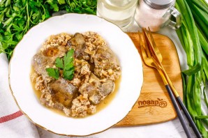 Куриная печень в горчичном соусе