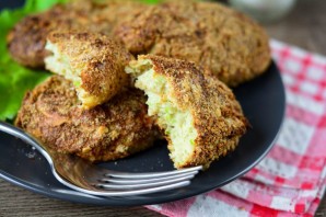 Куриные котлеты с кабачком в духовке